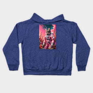 Cosmic Cat Commander Kids Hoodie